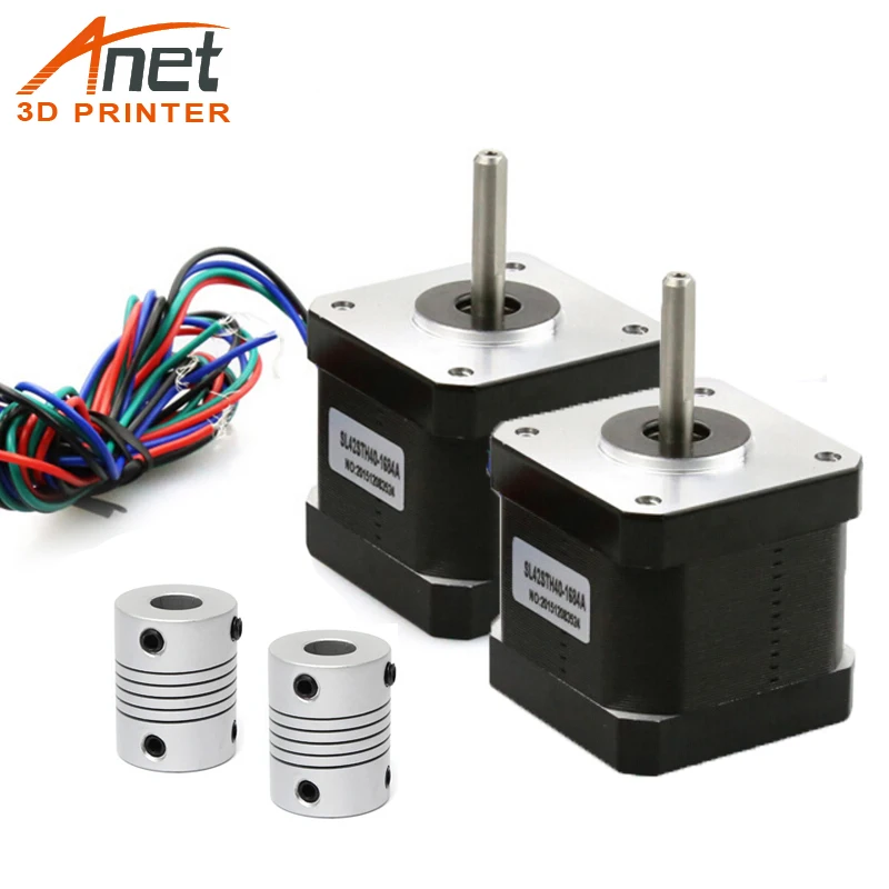 2 шт. Anet 42 Шаговый двигатель фазовый шаговый Гибкие Соединительные муфты