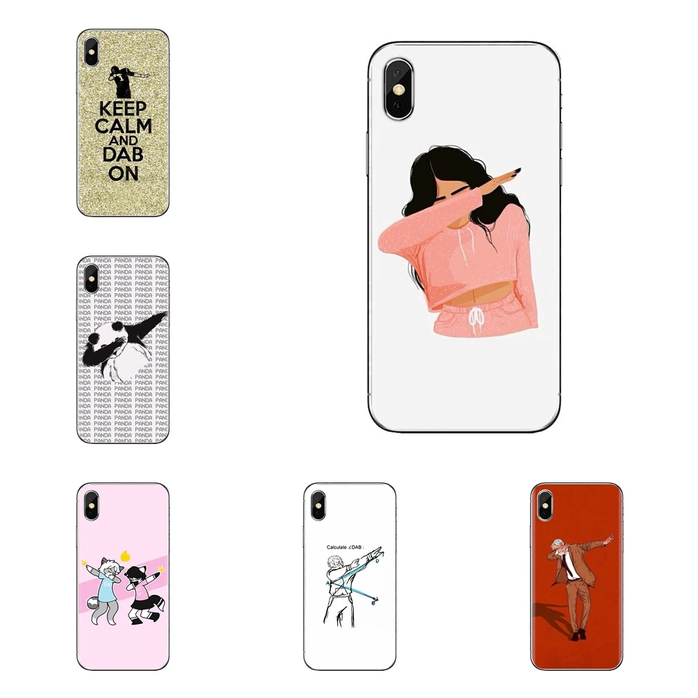 Забавные dab на em мягкий прозрачный просвечивающийся чехол Чехлы для htc U11 один M7 M8