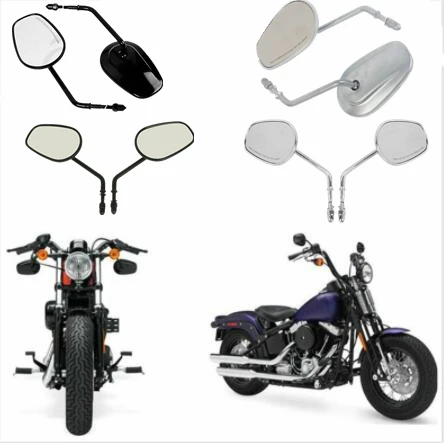 Мотоциклетные боковые зеркала заднего вида для Harley Road King Touring XL 883 SPORTSTER|Боковые и