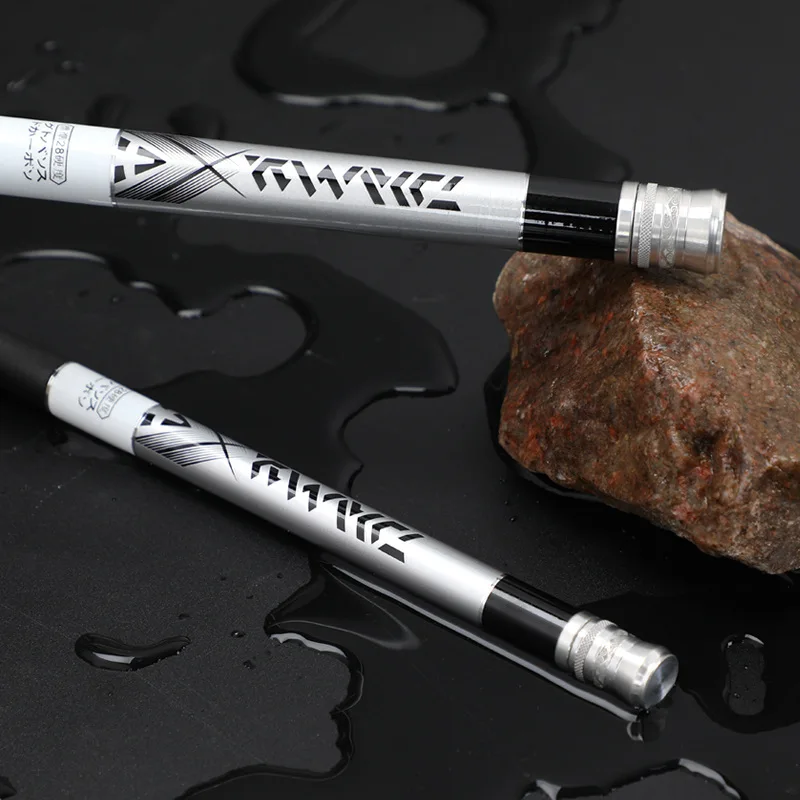 

Удочка для карпа серебристого цвета, карбоновая удочка с 28 настройками, Прямая поставка с завода, легкая тонкая сверхтвердая Удочка 2,7-7,2 м, Т...