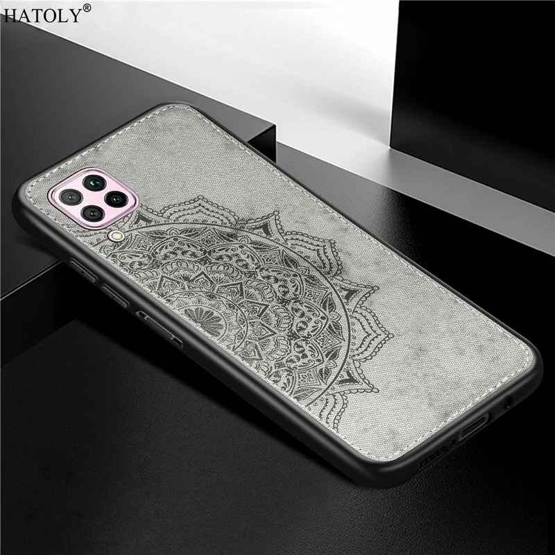 for huawei nova 7i case cover luxury tpu bumper frame cloth hard back cover for huawei nova 7i phone case for huawei nova 7i free global shipping