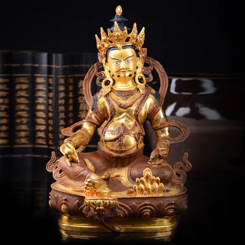 

Топ, Хорошая домашняя офисная талисман, защита # тибетский буддизм, желтая лягушка, лягушка, позолоченная латунная статуя 30 см