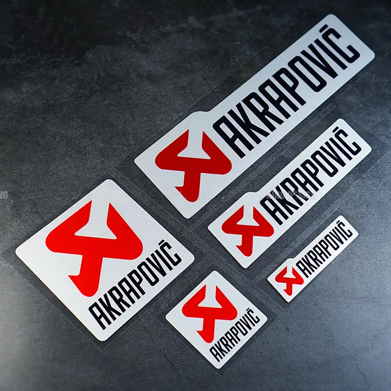 

AKRAPOVIC Exhaust Pipe Reflective Car Sticker Waterproof Decal Stickers Auto Window Body