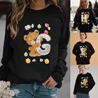 Женский топ с длинным рукавом, Толстовка Оверсайз, Женский пуловер с длинным рукавом, толстовка с капюшоном, Толстовка Оверсайз, спортивная одежда для женщин