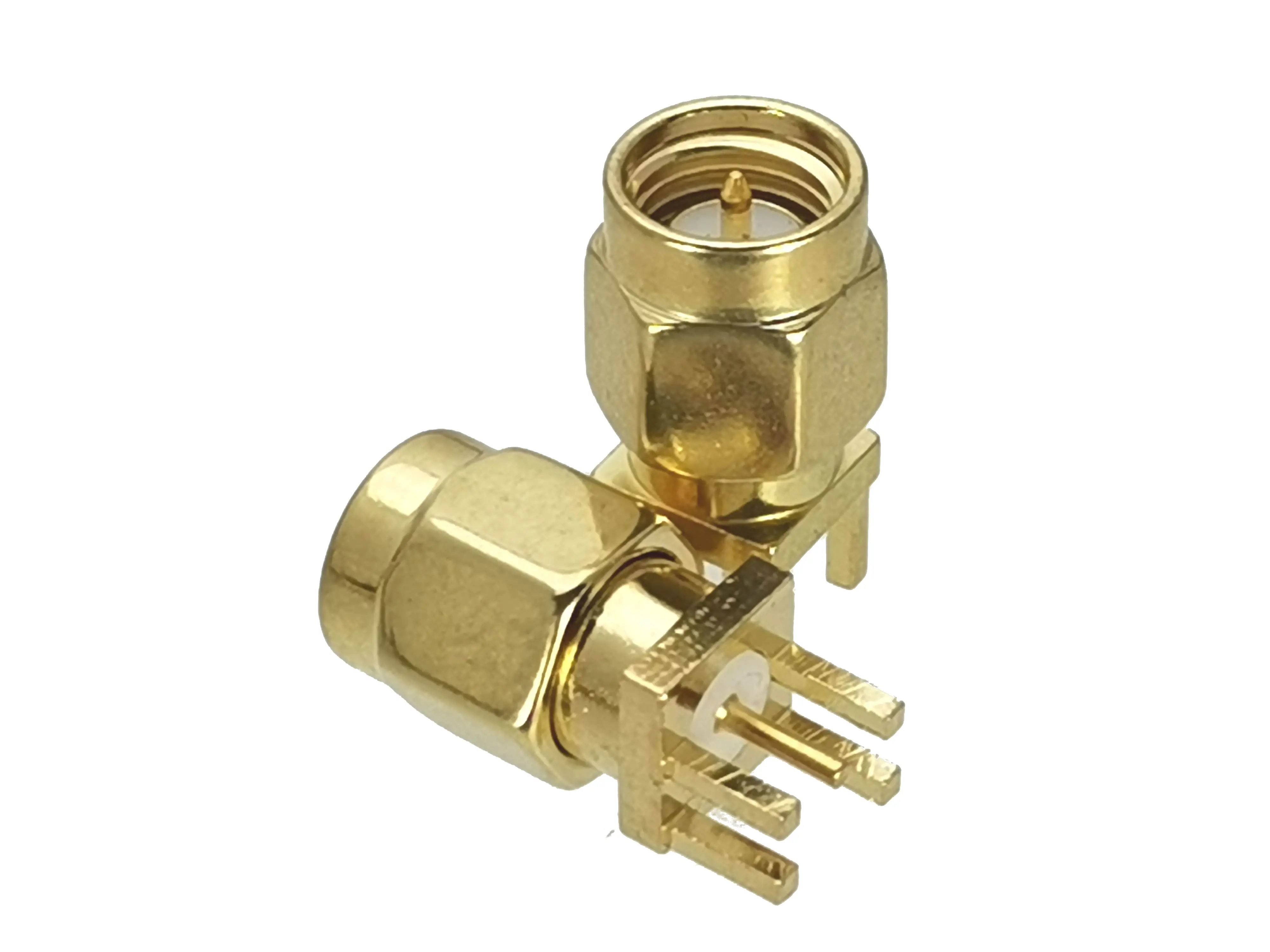 

1Pcs Connector SMA Male plug Solder PCB clip edge Mount RF Adapter Coaxial High Quanlity