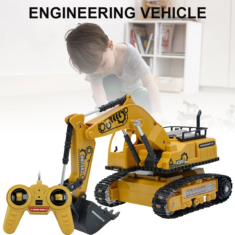 Pokich RC грузовик 2 4G экскаватор игрушка 4CH Полный функциональный пульт