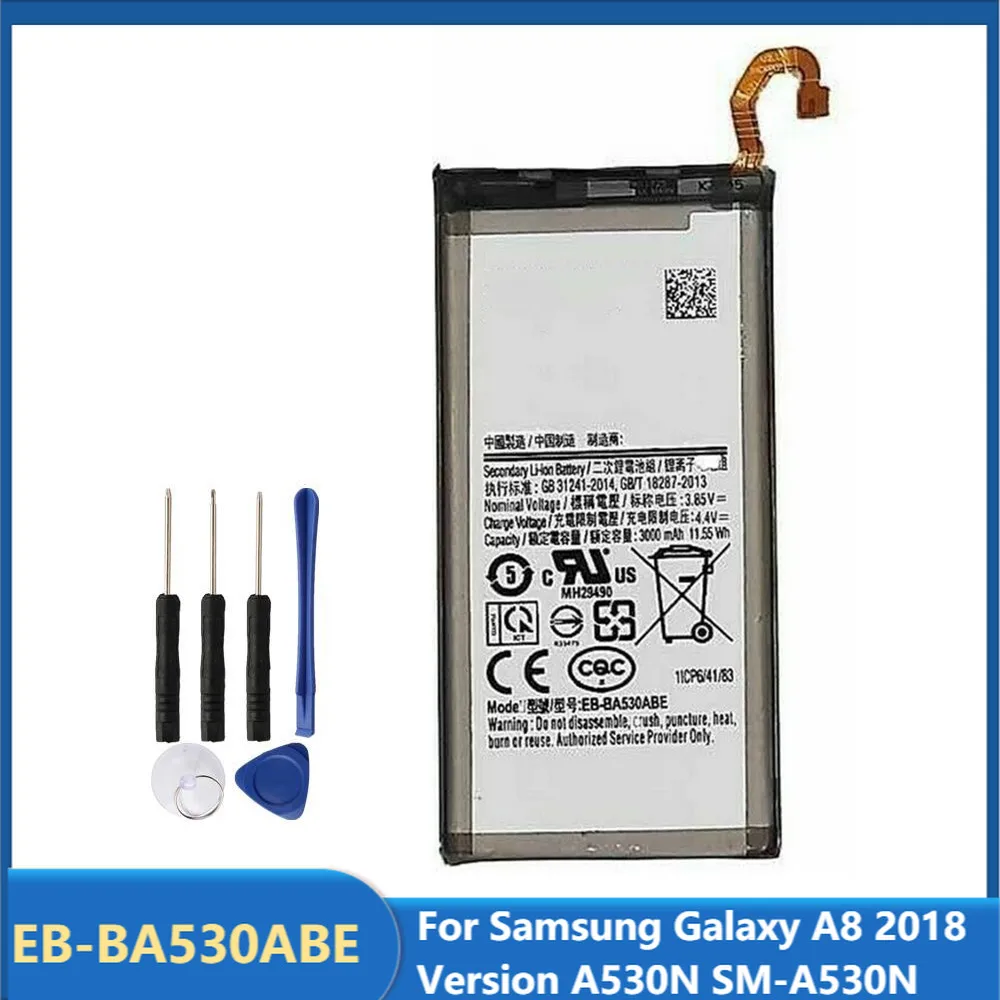 

Оригинальная запасная аккумуляторная батарея для телефона Samsung Galaxy A8 2018 версия A530N EB-BA530ABE аккумуляторные батареи 3000 мАч