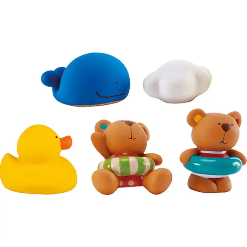 Игрушки для ванной Hape водная игрушка Тедди и его друзья детский подарок детей
