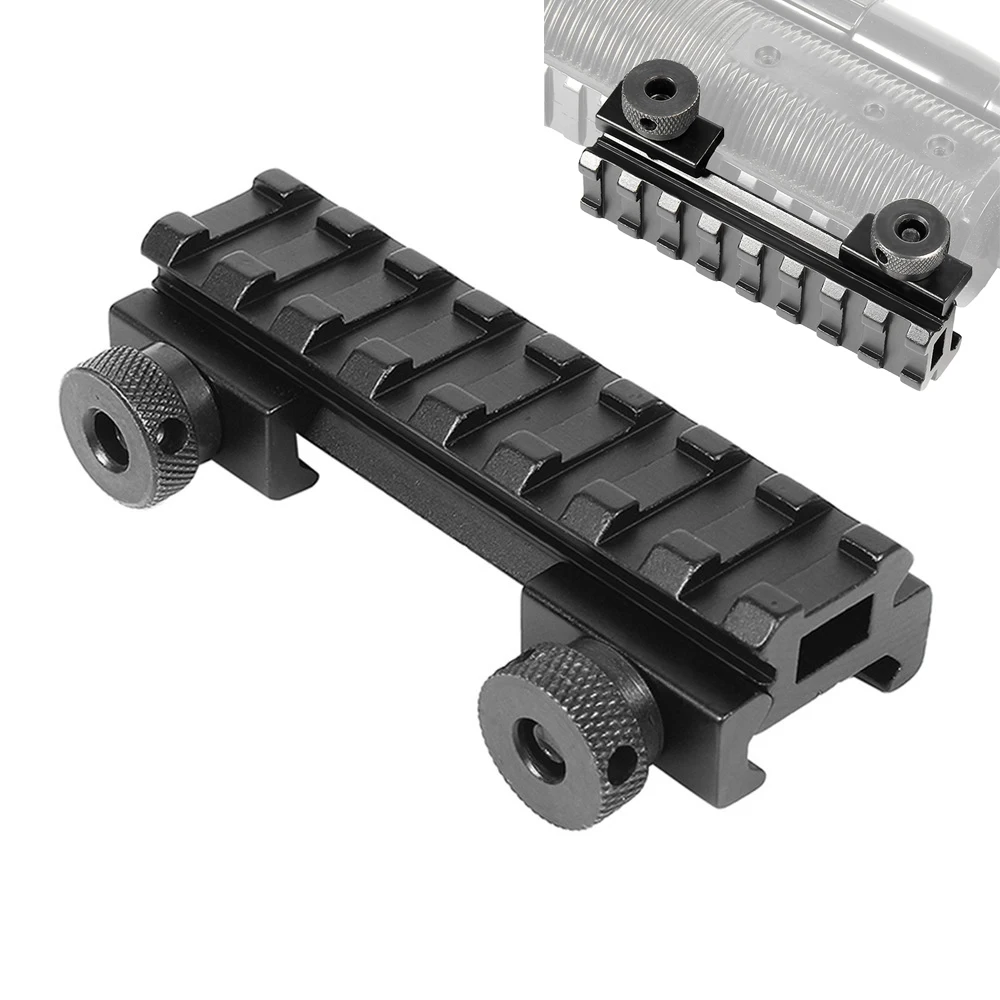 

Tactical 8 Slots 20mm Flat-Top Dovetail Weaver Picatinny Rail Riser Base Mount 85mm Hunting Airsoft Rifle Pistol Scope Adapter