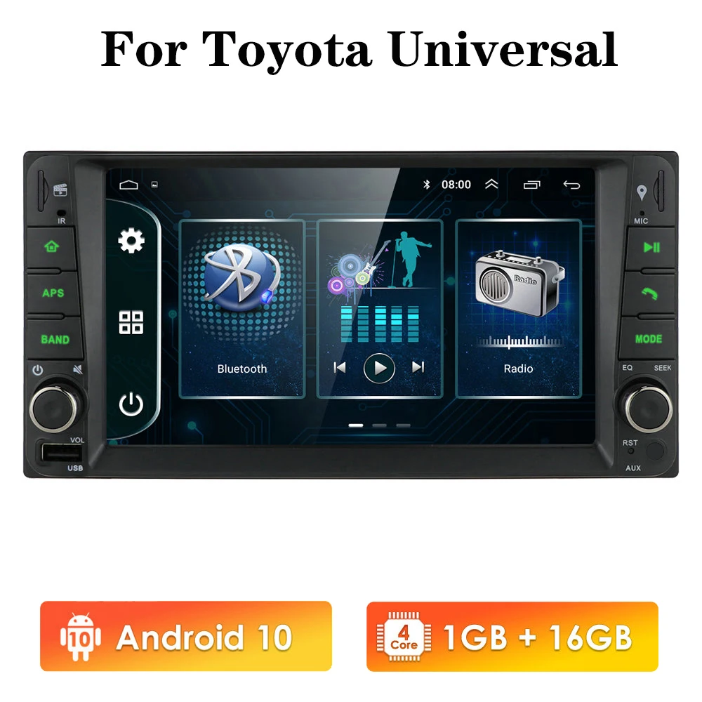 

Автомагнитола 2Din, с 7-дюймовым дисплеем, 4 ядра, Android 9,0, GPS, для Toyota RAV4, Corolla, Camry, Allion, Hilux, Fortuner, Innova, Prado RAV 4