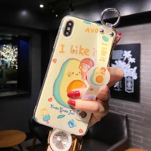 sumkeymi Wrist Strap Avocado Peach Blu-ray Cover Phone Case For iphone
12 11 Case For iphone 7 8 Plus mini Pro Max XS XR SE2020 2.84 USD