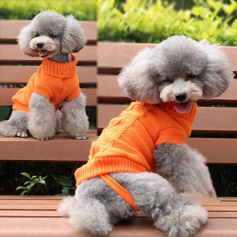 

Dog Winter Clothes Knitted Pet Clothes For Small Medium Dogs Chihuahua Puppy Pet Sweater Yorkshire Pure Dog Sweater Ropa Perro