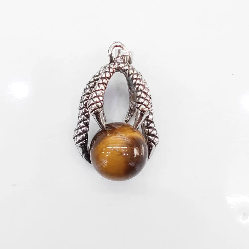 Натуральный Полудрагоценный камень Коготь Дракона Бог бисер Ретро стиль кулон