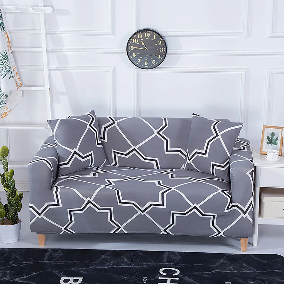 

Sofa Cover Line Endless Pattern Universal Tight Wrap Sectional Sofa Printed Stretch Couch Covers For Sofas 1/2/3/4-seater