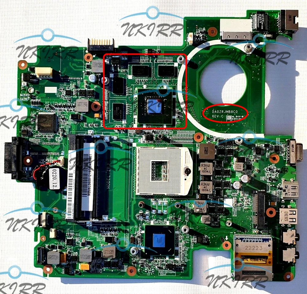 Материнская плата DA0ZRJMB8C0 ZRJ MBV6M06001 MBV6K06001 MBV3X06001 MBV6L06001 MBV5Q06001 1G DDR3 для ACER Travelmate 5760 5760G
