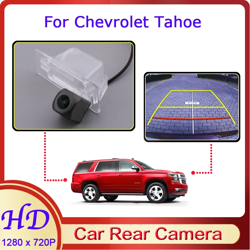 

Car Reverse Image Fisheye CAM For Chevrolet Tahoe 2015~2019 Night Vision HD WaterProof Rear View Back Up 720P Vehicle Camera