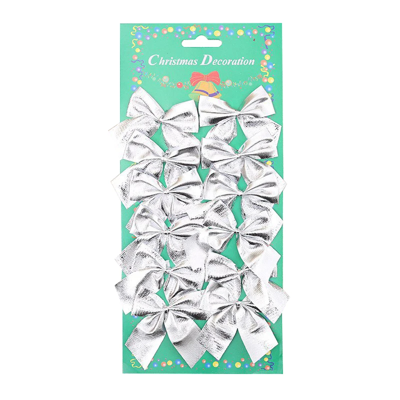 12 шт. в упаковке Ёлочные банты Елочное украшение Рождественские украшения