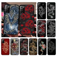 fashion red dragon phone case for samsung note 20 ultra 10 pro lite plus 9 8 5 4 3 m 30s 11 51 31 31s 20 a7