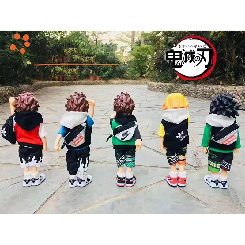 

2021NEW Anime 23CM Demon Slayer Kimetsu no Yaiba figure Kamado Tanjirou Action Figure Agatsuma Zenitsu Warrior PVC Model Toys