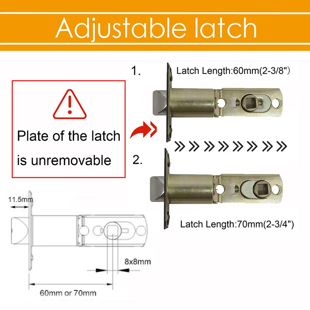 Дверные ручки Probrico для межкомнатных дверей Рычажные замки передних и задних