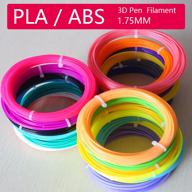 Качественный продукт пластик для 3д ручки 20 цветов 1.75mm abs абс 3d pen plastic filament pla ручка