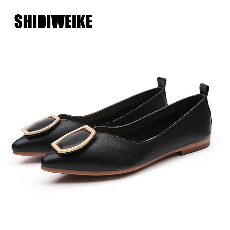 Удобные повседневные тонкие туфли с мягкой подошвой Туфли на плоской подошве