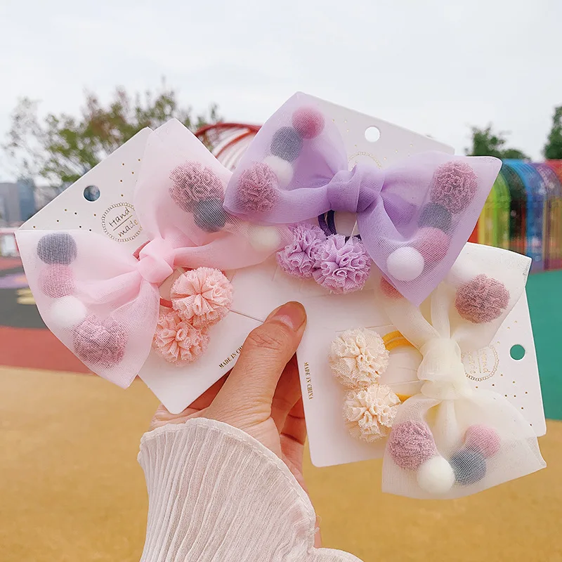 

Children's bow hair clips children's cute hairpin baby hair accessories girls set headwear set accessories for women