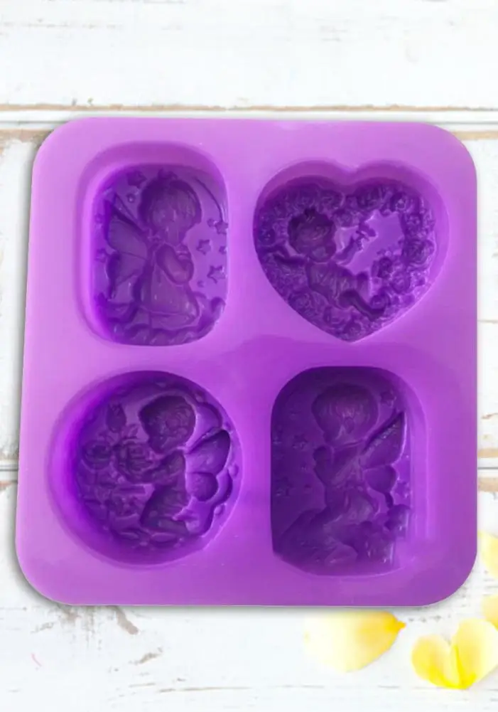 Силиконовая форма в форме ангела мыло ручной работы плесень DIY выпечки