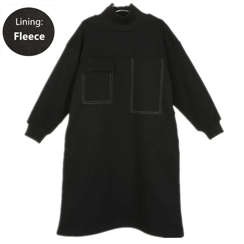 

Детское флисовое платье с высоким воротником, на возраст 8-18 лет