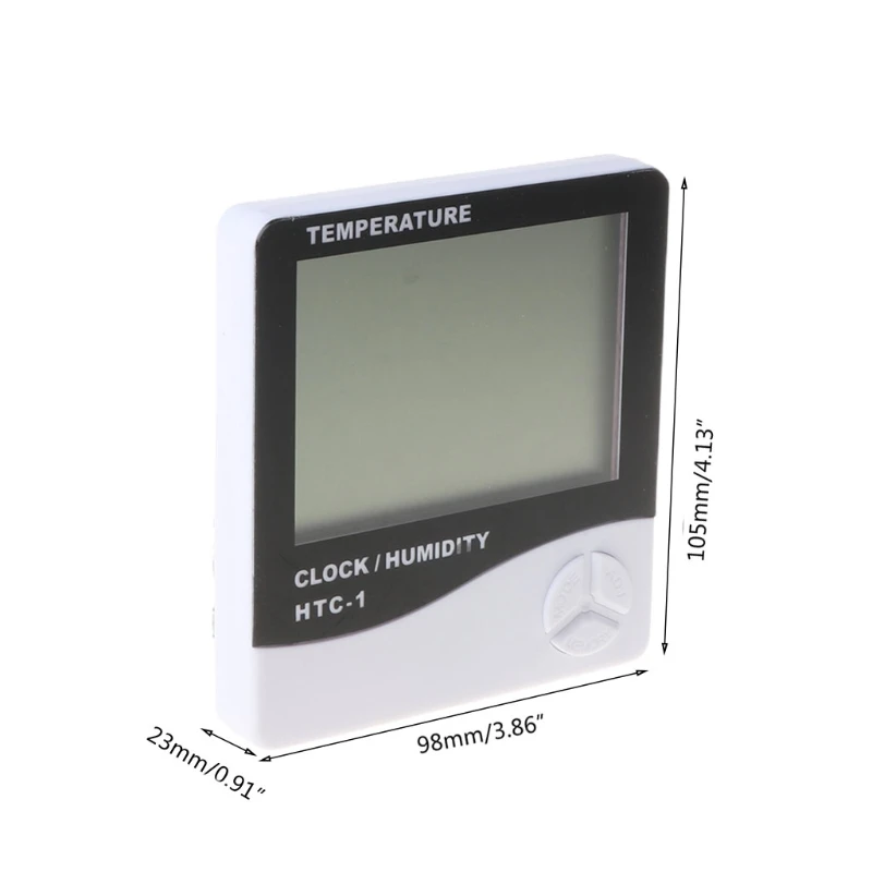 

LCD Electronic Temperature Humidity Meter Indoor Room Digital Thermometer Hygrometer Weather Station Alarm Clock