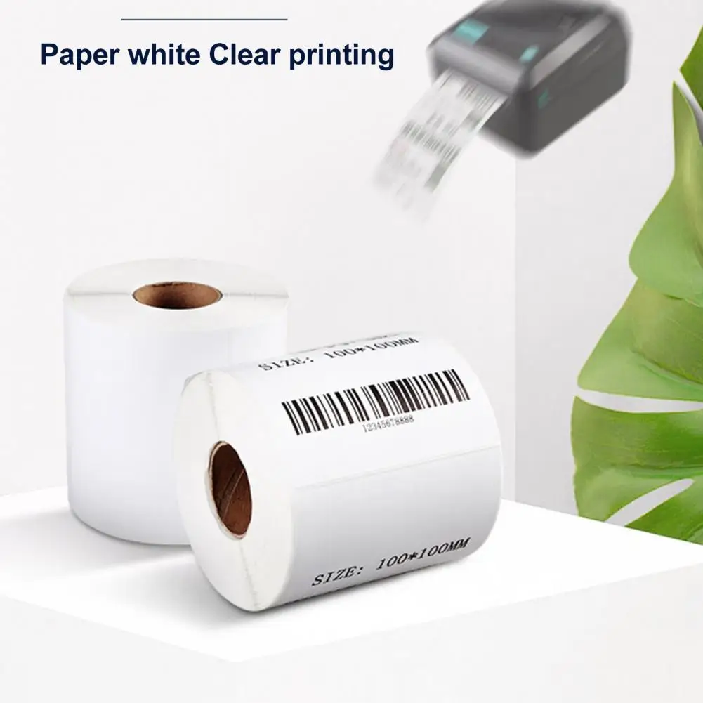 

1 Roll Waterproof Thermal Labels Paper Clear Print Different Specifications Self-adhesive Thermal Sticker Paper for Consignment