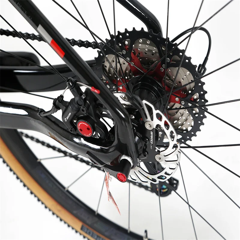 Дешево TWITTER GRAVEL-V2-RS-24-speed Маленький Комплект алюминиевых колес с углеродным рулем и полностью скрытым маршрутом 700C, велосипед из углеродного волокн...