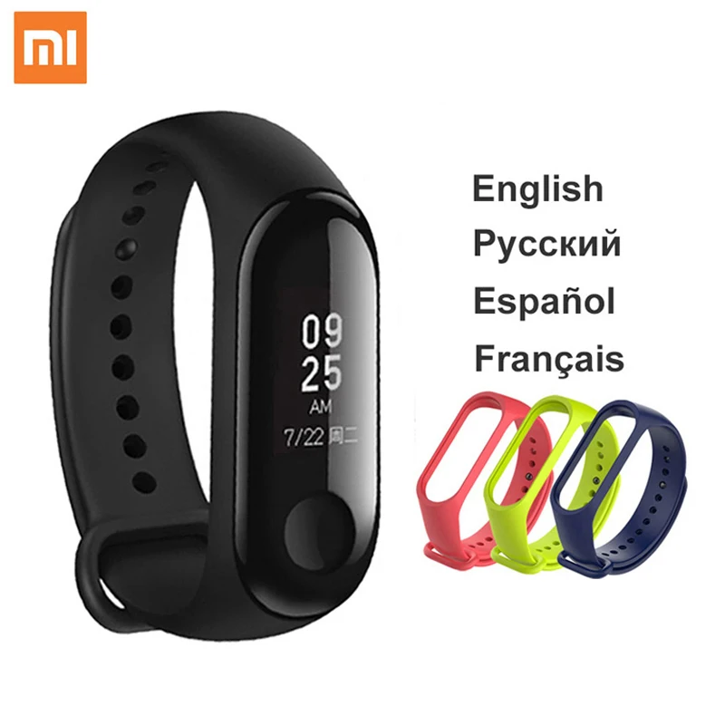 Оригинальный Смарт браслет Xiaomi Mi Band 3 фитнес с большим сенсорным экраном OLED