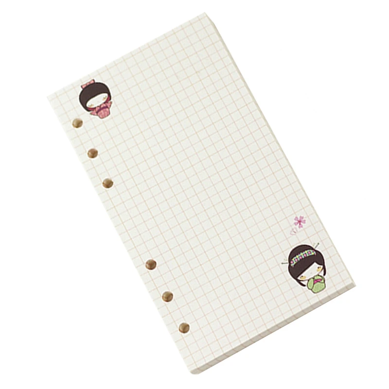 Блокнот на спирали А6 со сменными цветными листьями милый цветной Дневник