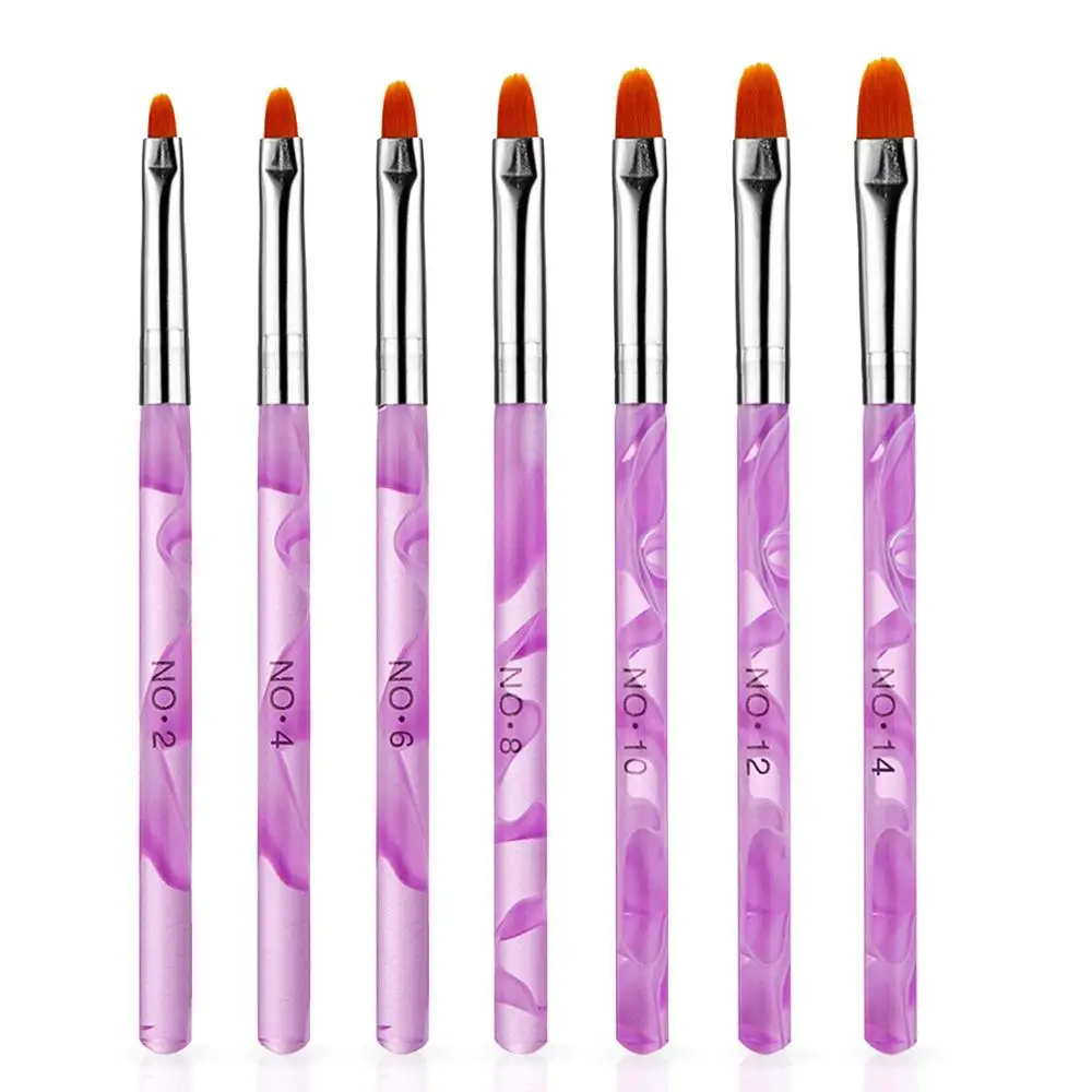 7 шт. кисти для маникюра с УФ-гелем | Красота и здоровье