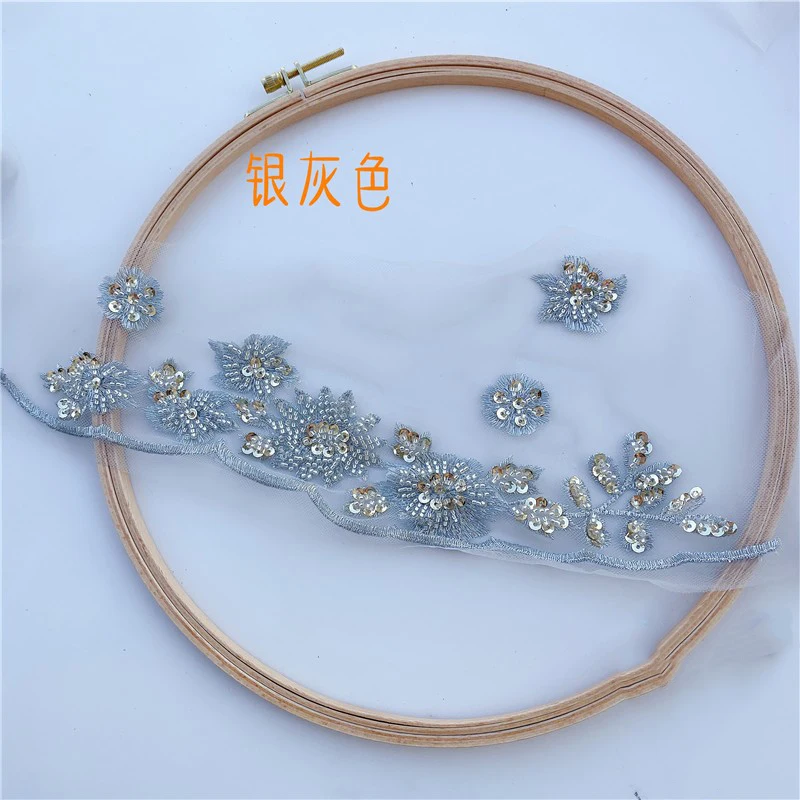 1 шт. вышитый бисером воротник ткань аппликация на одежду кружевной вырез DIY Свадебные платья аксессуары шитье Рукоделие Скрапбукинг