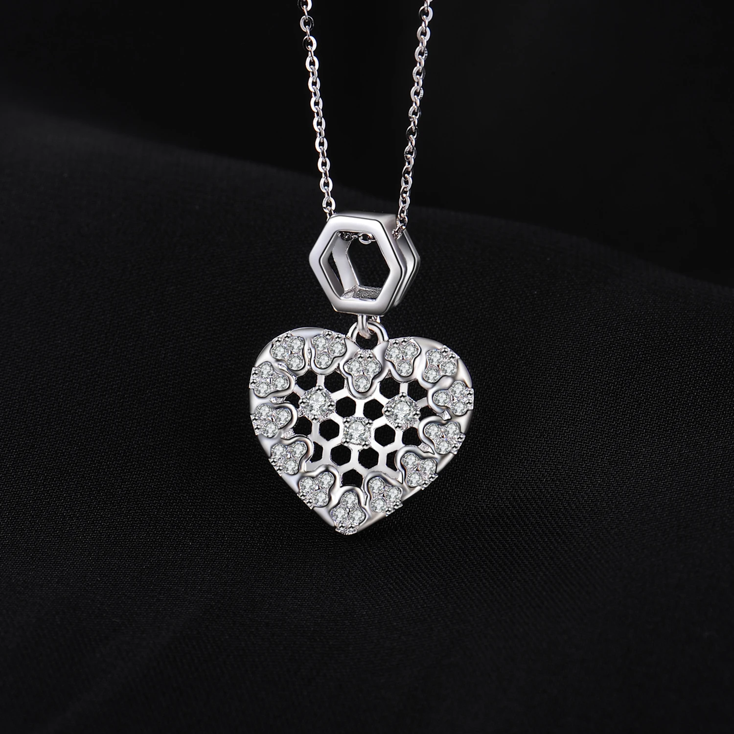 Ювелирный дворец кубического циркония шестиугольный сотовый полый сердце