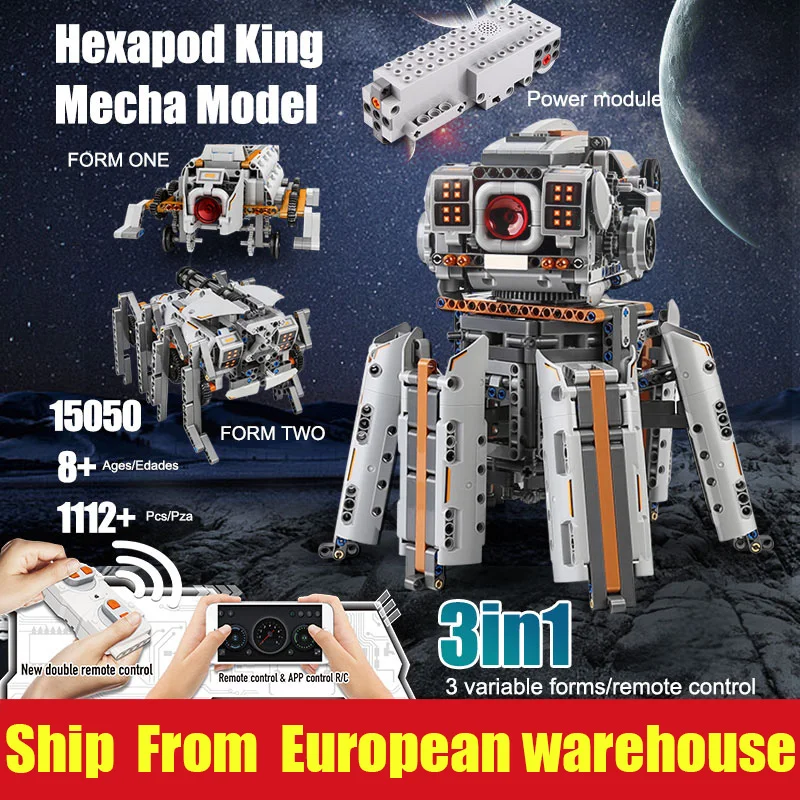 

MOULD KING 15050 Star Plan Toys The APP RC Motorized Uranus Heka Model Building Blocks Assembly Bricks Set Kids Christmas Gift