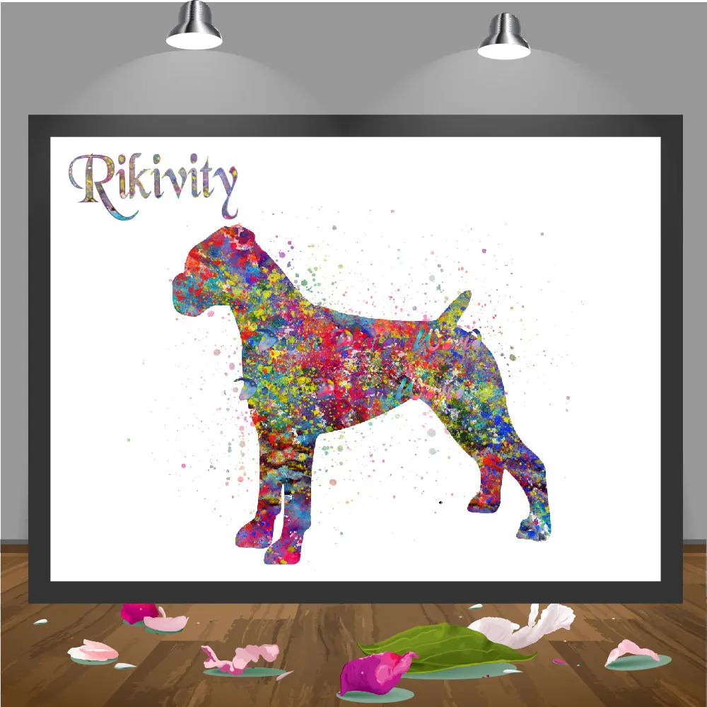 Rikivity трусы боксеры с принтами собак настенная живопись на холсте принт собаки