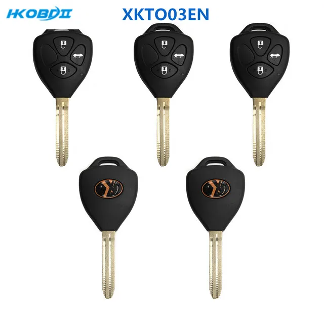 HKOBDII Xhorse VVDI провод XK XKTO03EN 3 кнопки Универсальный VVDI2 Автомобильный ключ