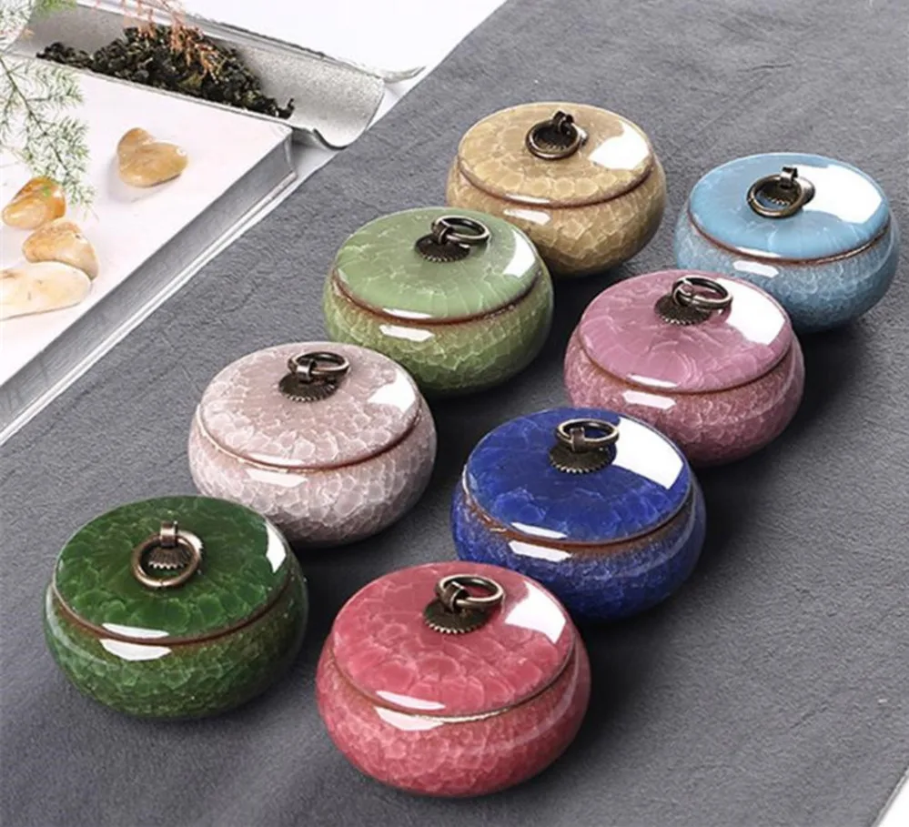 Китайские ретро кувшины для чая со льдом и трещинами керамический жестяной