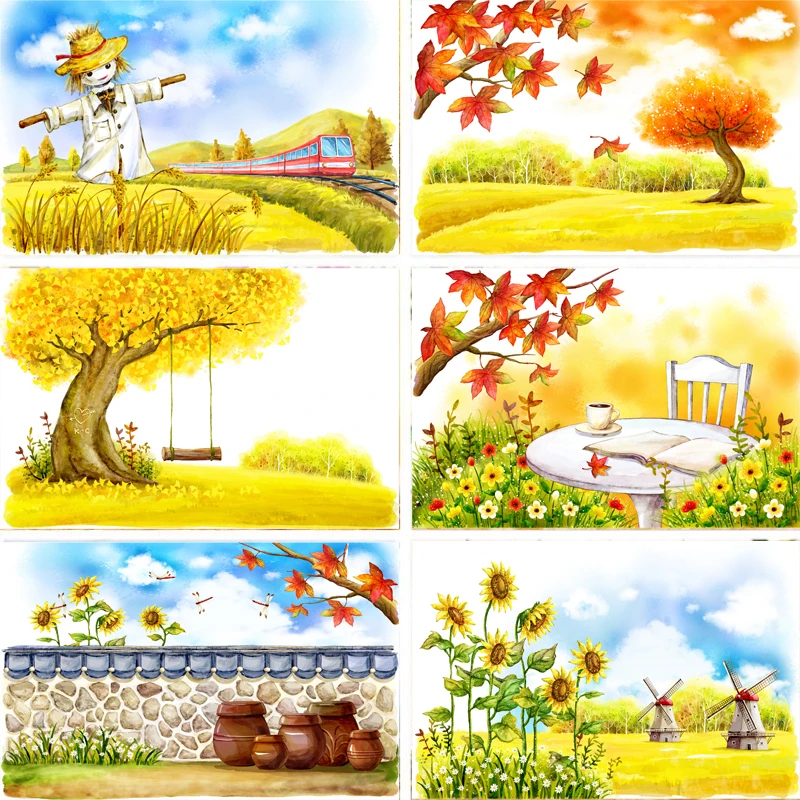 Nitree винил Подставки для фотографий фон с внутренней декорации пугало качели