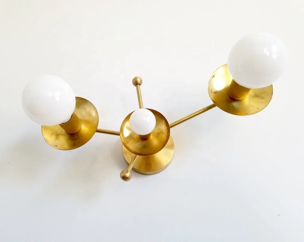 Горячая продажа медные креативные простые скандинавские Настенные светильники