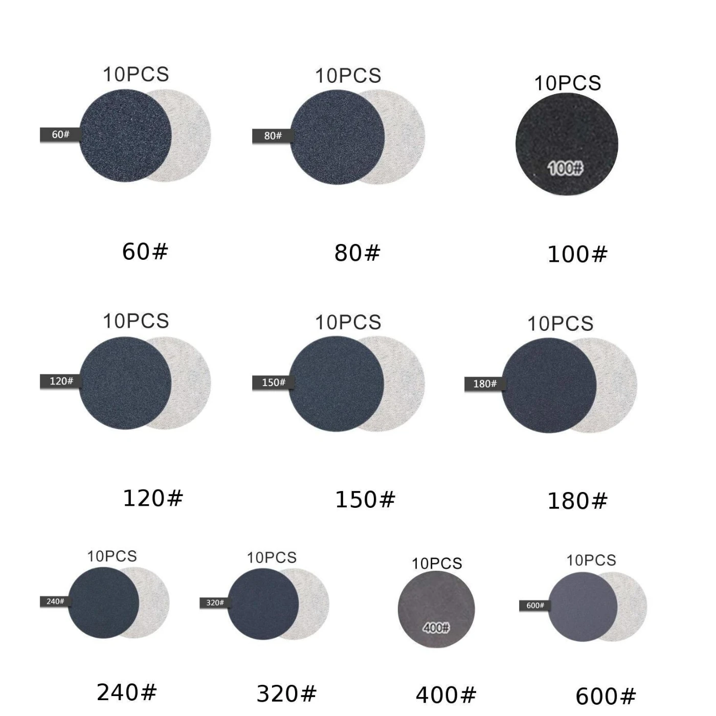 Силиконовый Карбид мокрый/Сухой шлифовальный дисковый крючок и петля наждачная