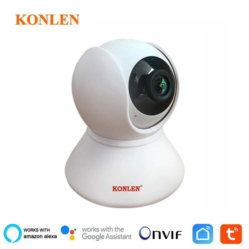 KONLEN Tuya 1080P Wi Fi Крытая ip камера PTZ HD для беспроводной домашней безопасности