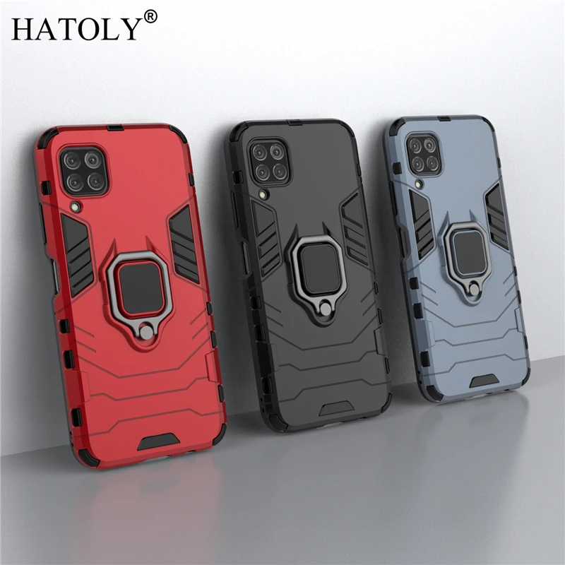 

For Huawei Nova 7i Case Huawei Nova 6 SE Cover Magnetic Suction Ring Bracket Cases Silicone Hard Armor Cover for Huawei Nova 7i