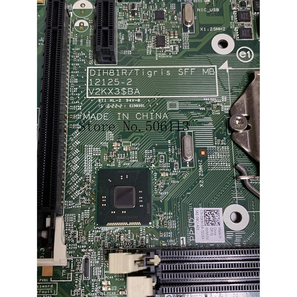 100% рабочий для Dell Optiplex 3020 материнская плата формата SFF небольшие шасси 1150 H81 0WMJ54