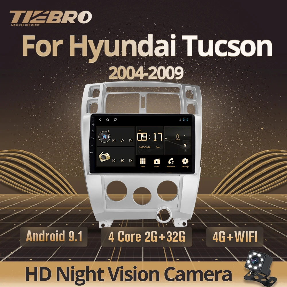 TIEBRO 2.5D IPS Android 9 0 автомобильное стерео радио для Hyundai Tucson 1 2004 2009 Автомобильный