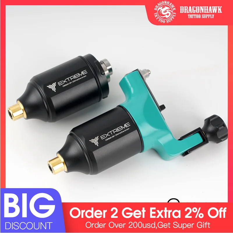 Профессиональная машинка для татуировок с прямым приводом двойной двигатель