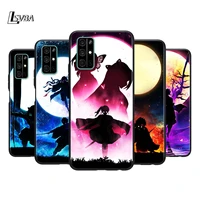 demon slayer cool for huawei honor 30 20s 20 10i 9s 9a 9c 9x 8x 10 9 lite 8a 7c 7a pro soft black phone case
